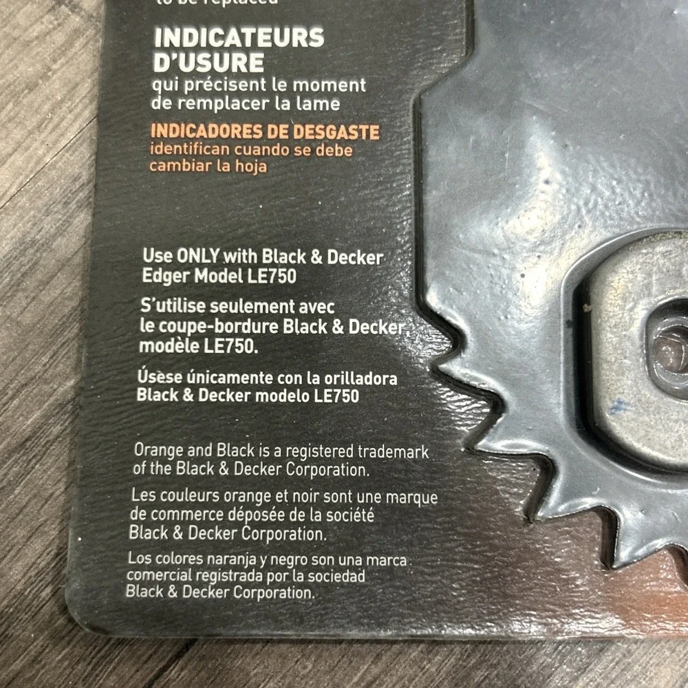 Black‎ & Decker EB-007 7-1/2in. Heavy Duty Edger Blade Models LE750 & EH1000 NOS